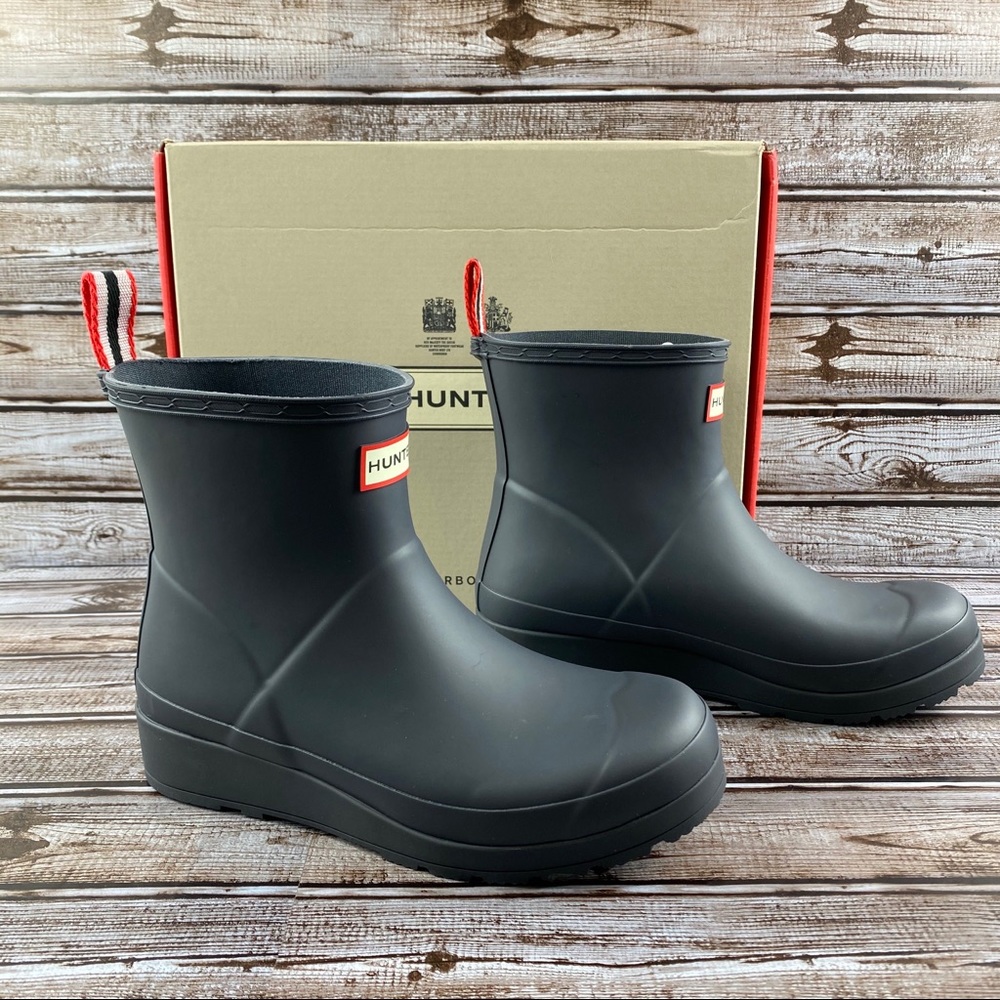 Hunter Original Short Play Rain Boot Luna/Gray sz7 - Picture 3 of 10